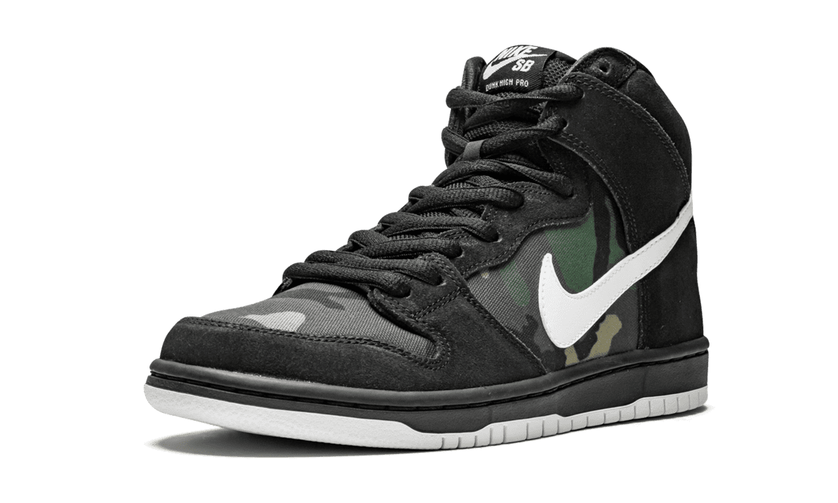 NIKE MENS SB Dunk High Pro "Camo" BQ6826 001 BQ6826 001 from Stadium Goods