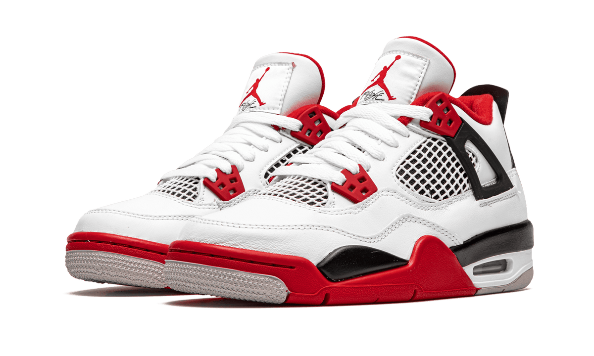 Jordan GRADE SCHOOL Air Jordan 4 Retro GS "Fire Red" 408452 160 from Stadium Goods