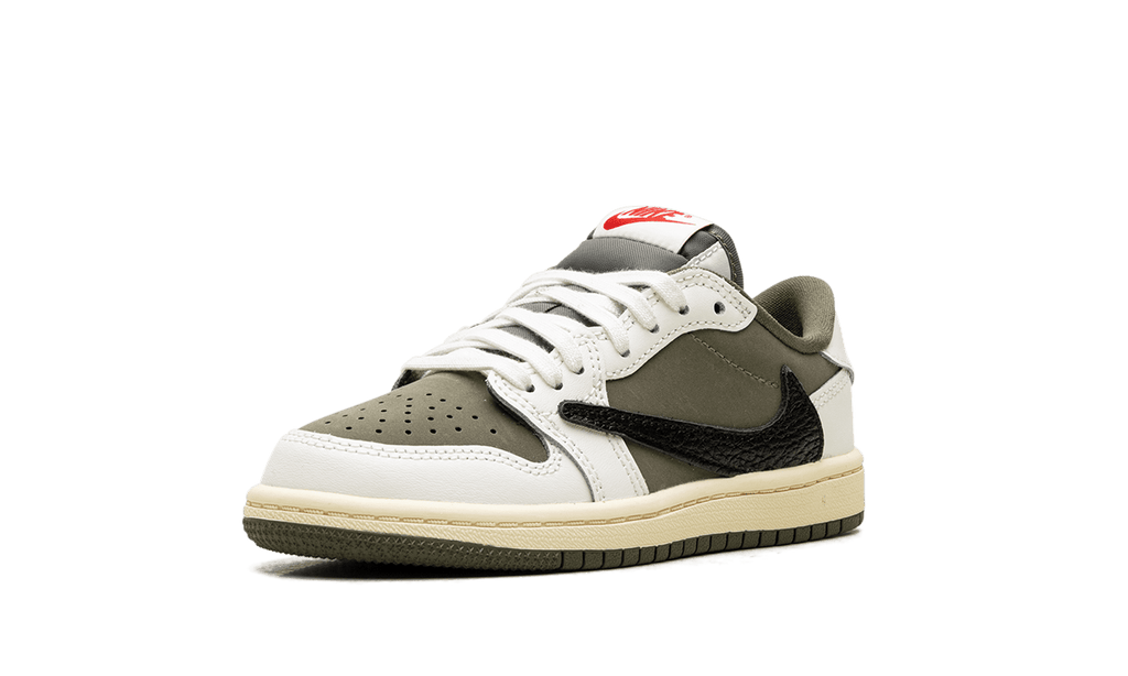 Jordan PRE SCHOOL Air Jordan 1 Retro Low OG SP PS "Travis Scott - Medium Olive" DO5442 200 from Stadium Goods