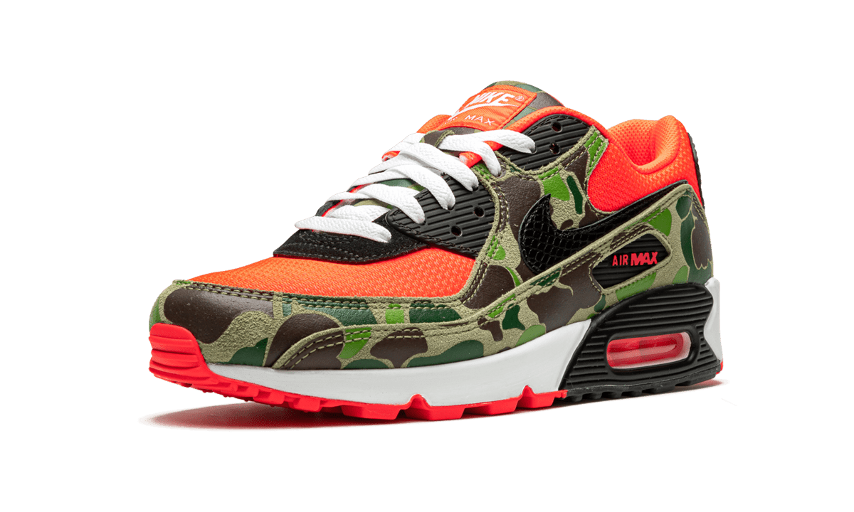 NIKE MENS Air Max 90 Retro "Reverse Duck Camo" CW6024 600 from Stadium Goods