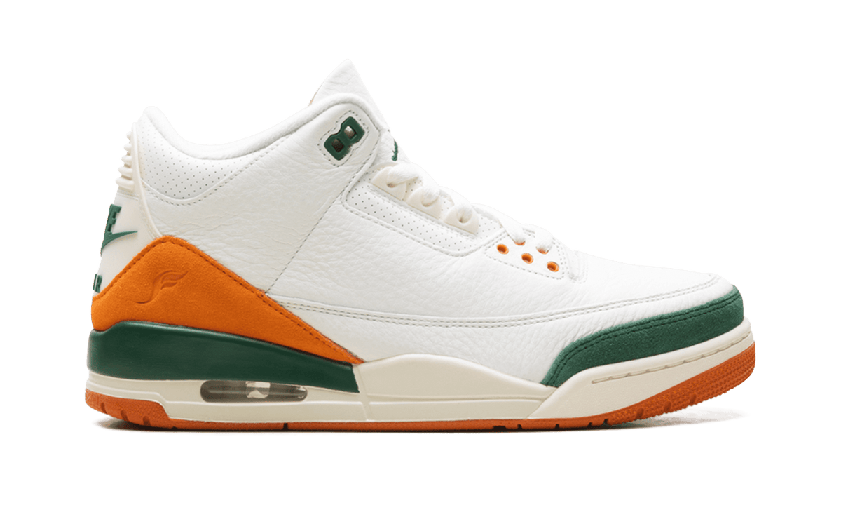 JORDAN MENS Air Jordan 3 "SoleFly - Miami Hurricanes" IF4491 100 IF4491 100 from Stadium Goods