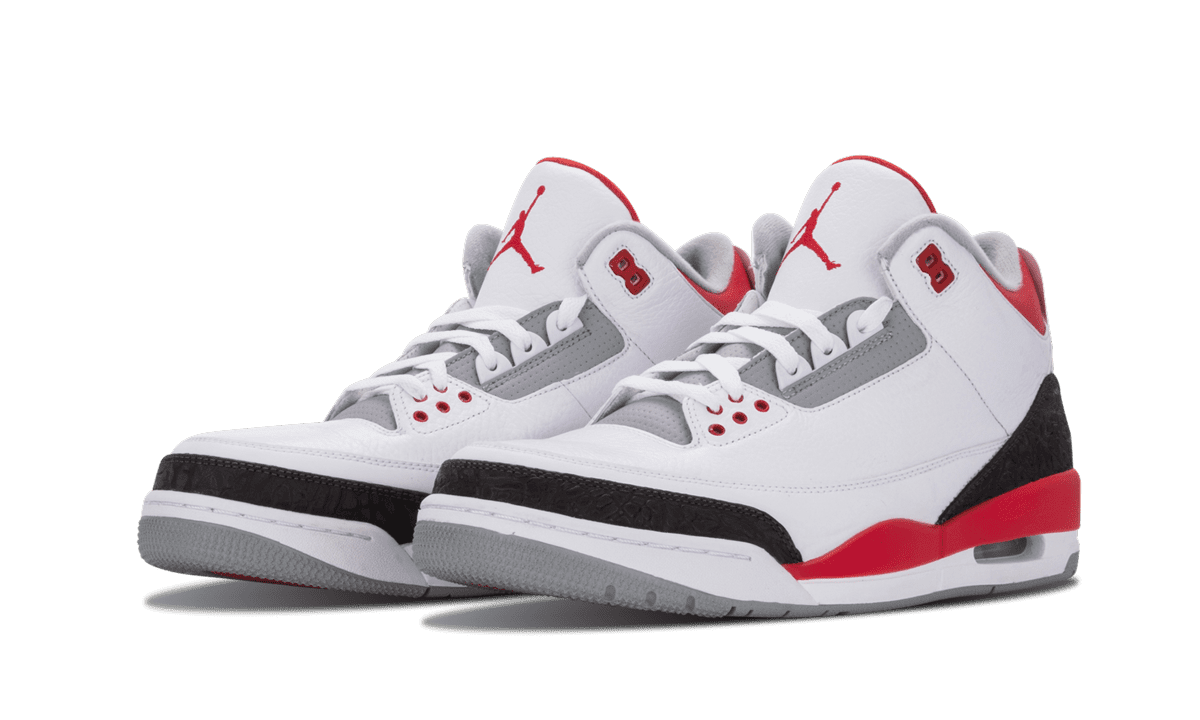 JORDAN MENS Air Jordan 3 Retro "Fire Red" 136064 120 136064 120 from Stadium Goods
