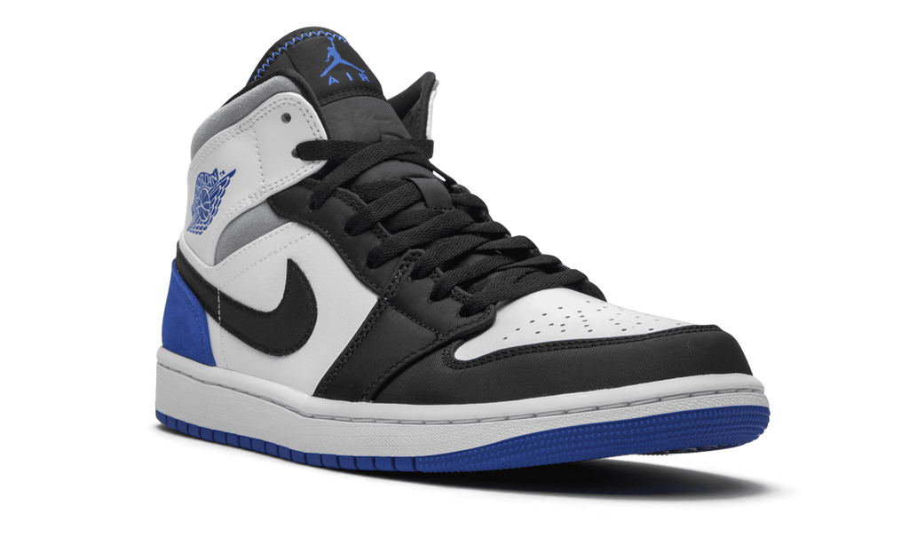 JORDAN MENS Air Jordan 1 Mid SE "Game Royal Black Toe" 852542 102 852542 102 from Stadium Goods