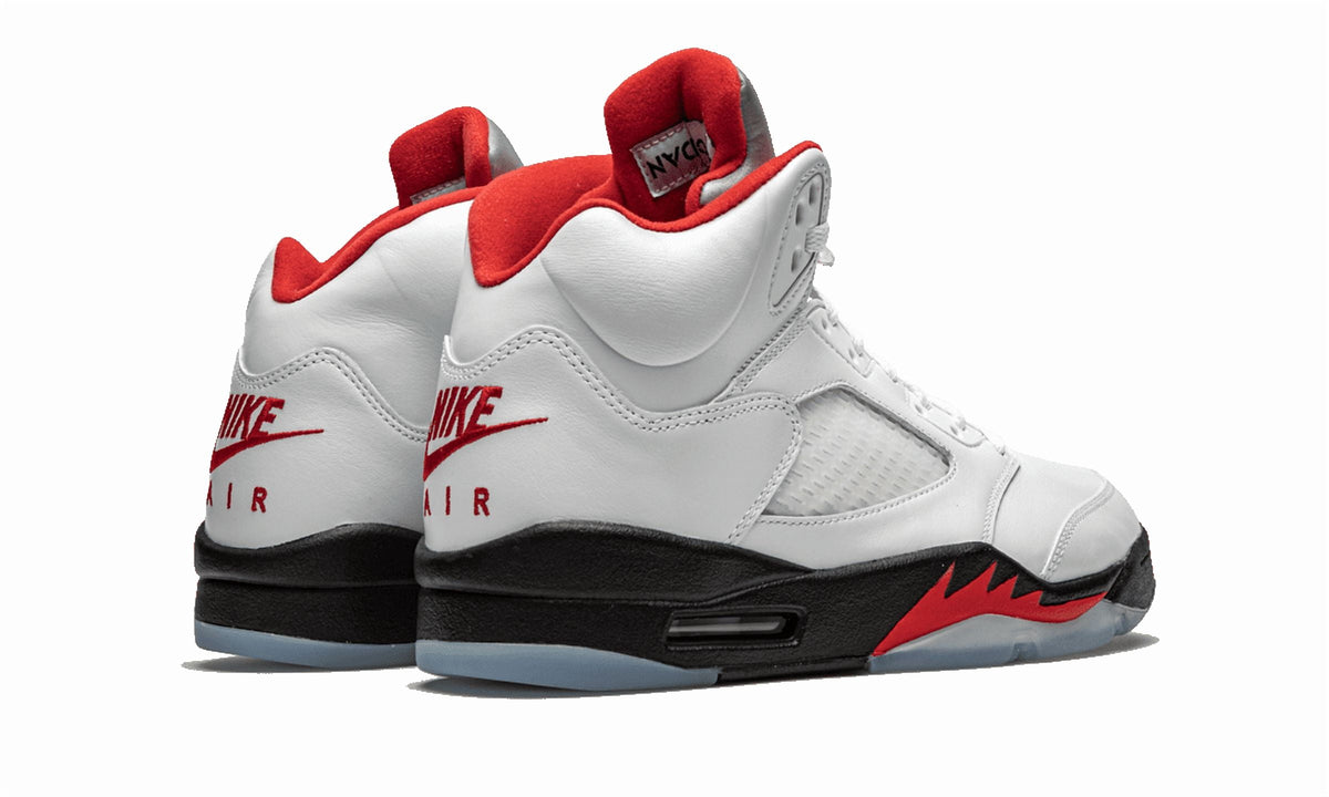 Jordan MENS Air Jordan 5 Retro "Fire Red Silver Tongue 2020" DA1911 102 from Stadium Goods