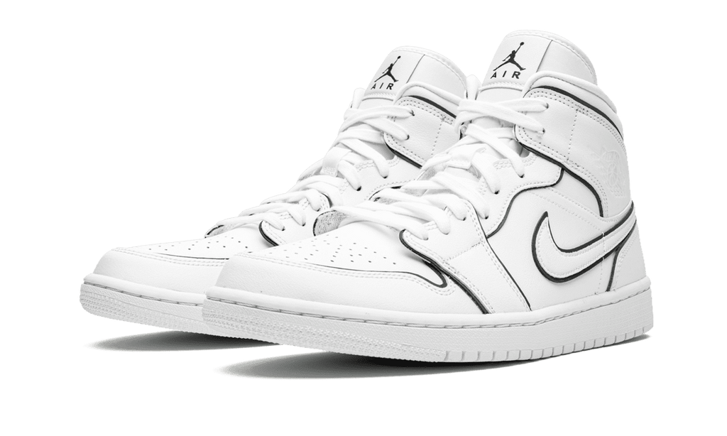 JORDAN WOMENS AIR JORDAN 1 MID Womens "Iridescent Outline" CK6587 100 CK6587 100 from Stadium Goods