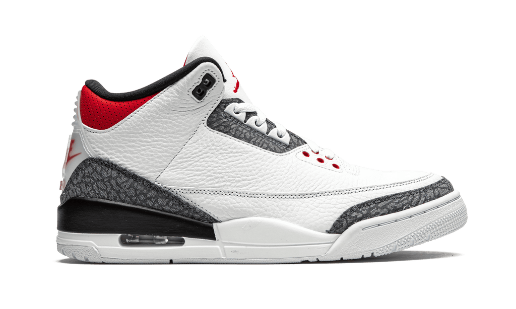 Jordan MENS Air Jordan 3 Retro SE DNM "Fire Red Denim" CZ6431 100 from Stadium Goods