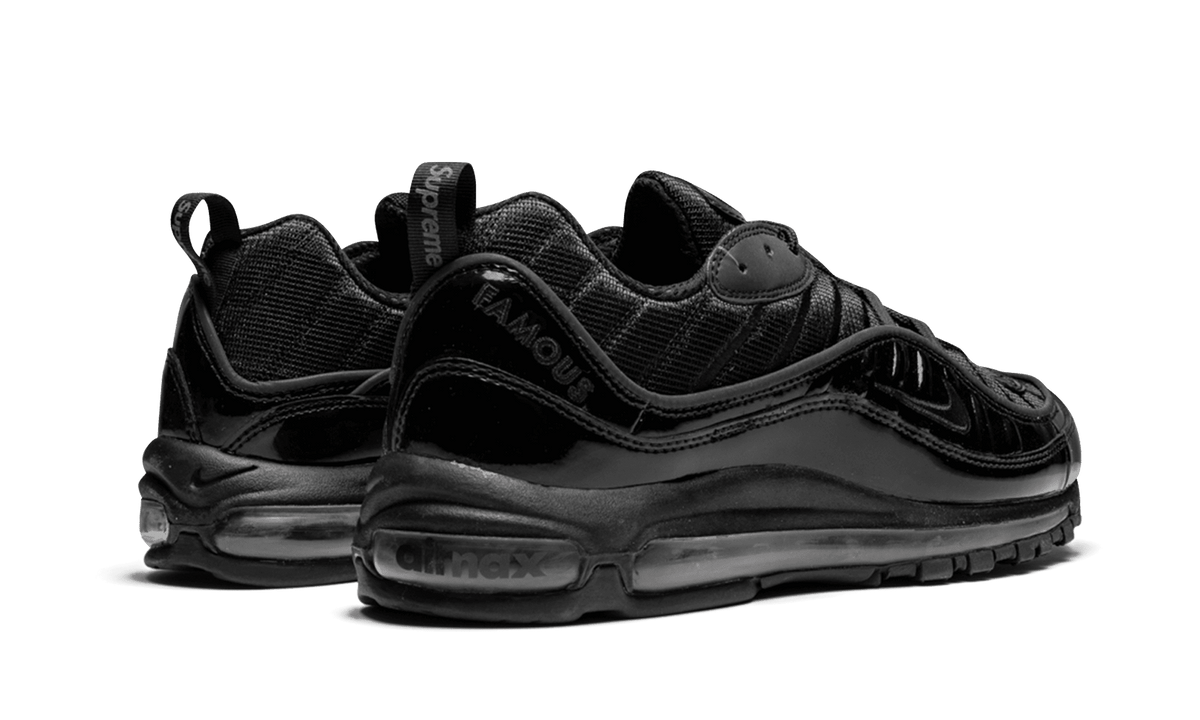 NIKE MENS Air Max 98 "Supreme - Black" 844694 001 from Stadium Goods