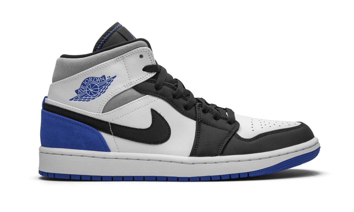 JORDAN MENS Air Jordan 1 Mid SE "Game Royal Black Toe" 852542 102 852542 102 from Stadium Goods