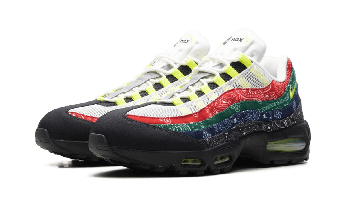 NIKE MENS Air Max 95 "Paisley Bandana" IQ0620 100 IQ0620 100 from Stadium Goods