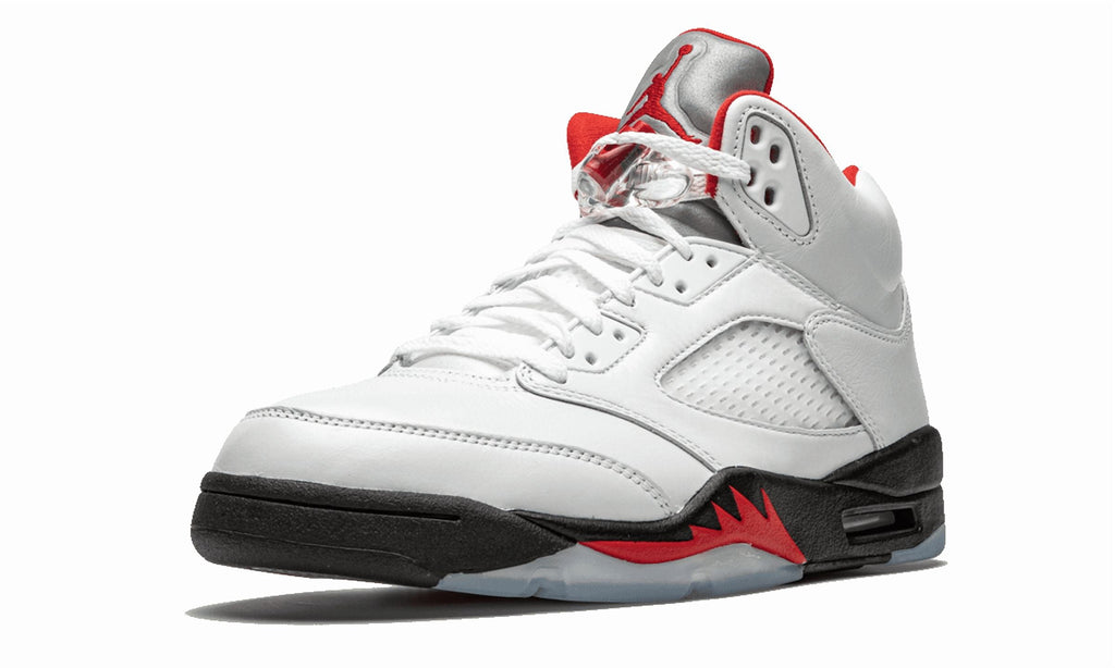 Jordan MENS Air Jordan 5 Retro "Fire Red Silver Tongue 2020" DA1911 102 from Stadium Goods