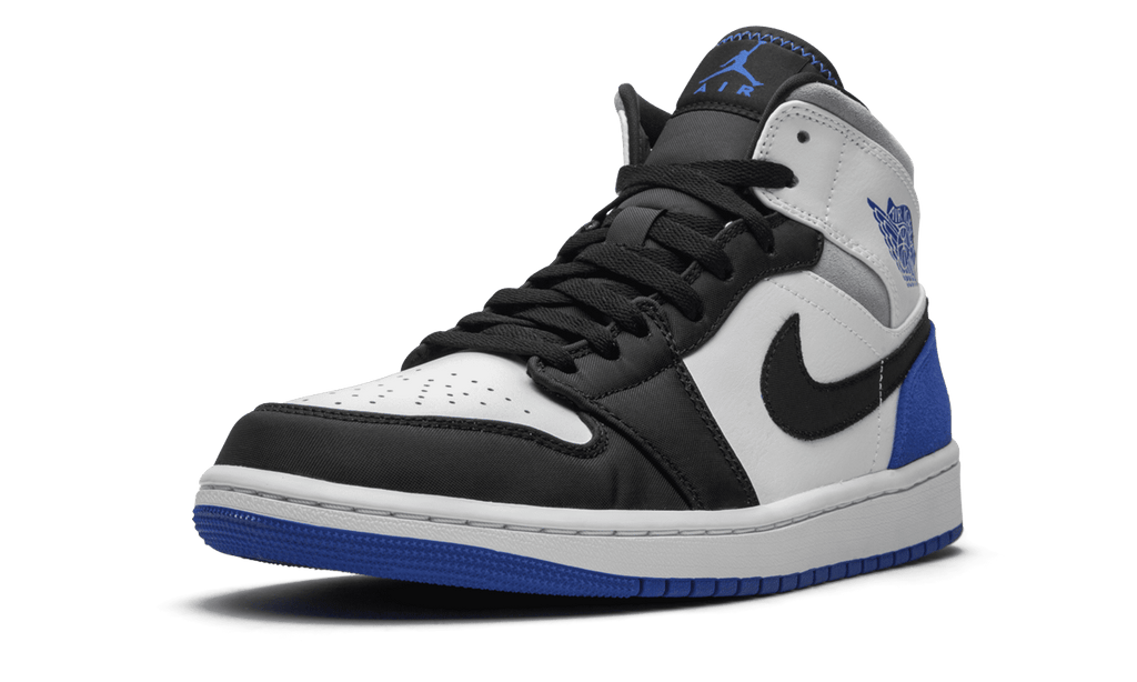 JORDAN MENS Air Jordan 1 Mid SE "Game Royal Black Toe" 852542 102 852542 102 from Stadium Goods