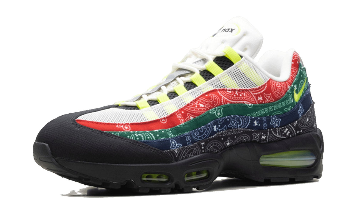 NIKE MENS Air Max 95 "Paisley Bandana" IQ0620 100 IQ0620 100 from Stadium Goods