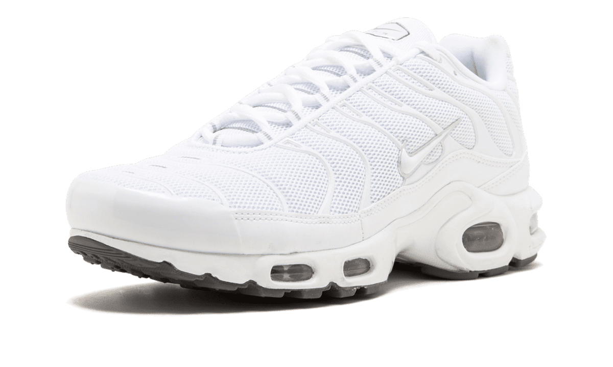 NIKE MENS Air Max Plus "Triple White" 604133 139 from Stadium Goods