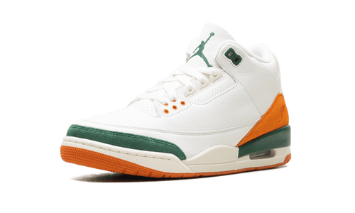 JORDAN MENS Air Jordan 3 "SoleFly - Miami Hurricanes" IF4491 100 IF4491 100 from Stadium Goods