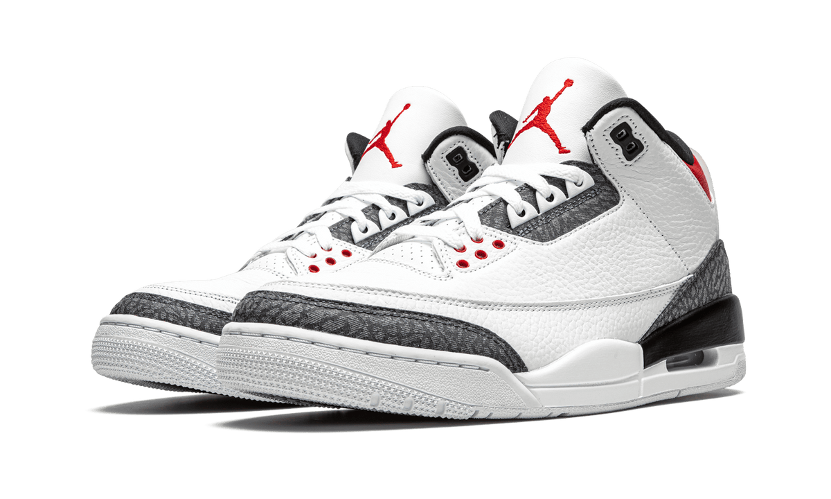 Jordan MENS Air Jordan 3 Retro SE DNM "Fire Red Denim" CZ6431 100 from Stadium Goods