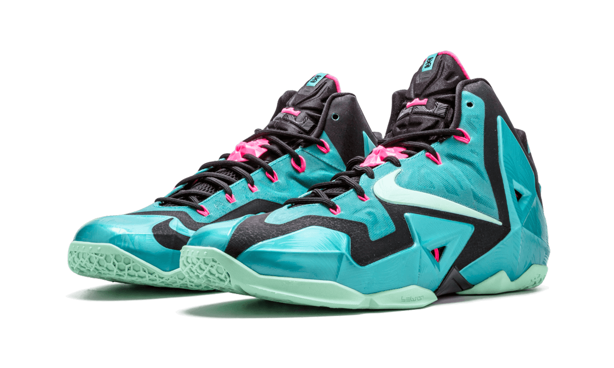 NIKE MENS Lebron 11 "South Beach" 616175 330 from Stadium Goods