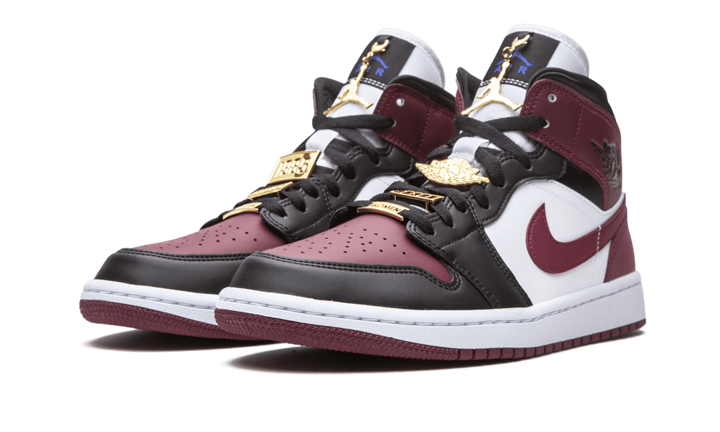 JORDAN WOMENS AIR JORDAN 1 MID SE Womens "Gold Pendants" CZ4385 016 CZ4385 016 from Stadium Goods