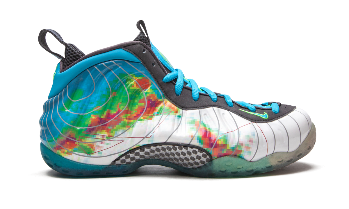 NIKE MENS Air Foamposite One PRM "Weatherman" 575420 100 from Stadium Goods