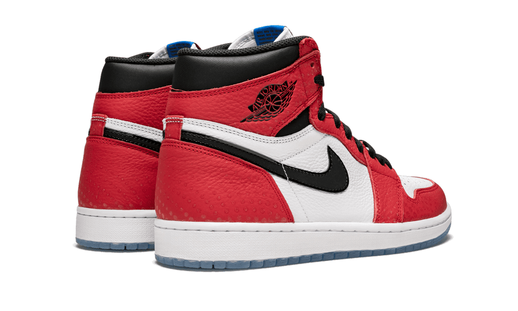 JORDAN MENS Air Jordan 1 Retro High OG "Spider-Man: Origin Story" 555088 602 from Stadium Goods