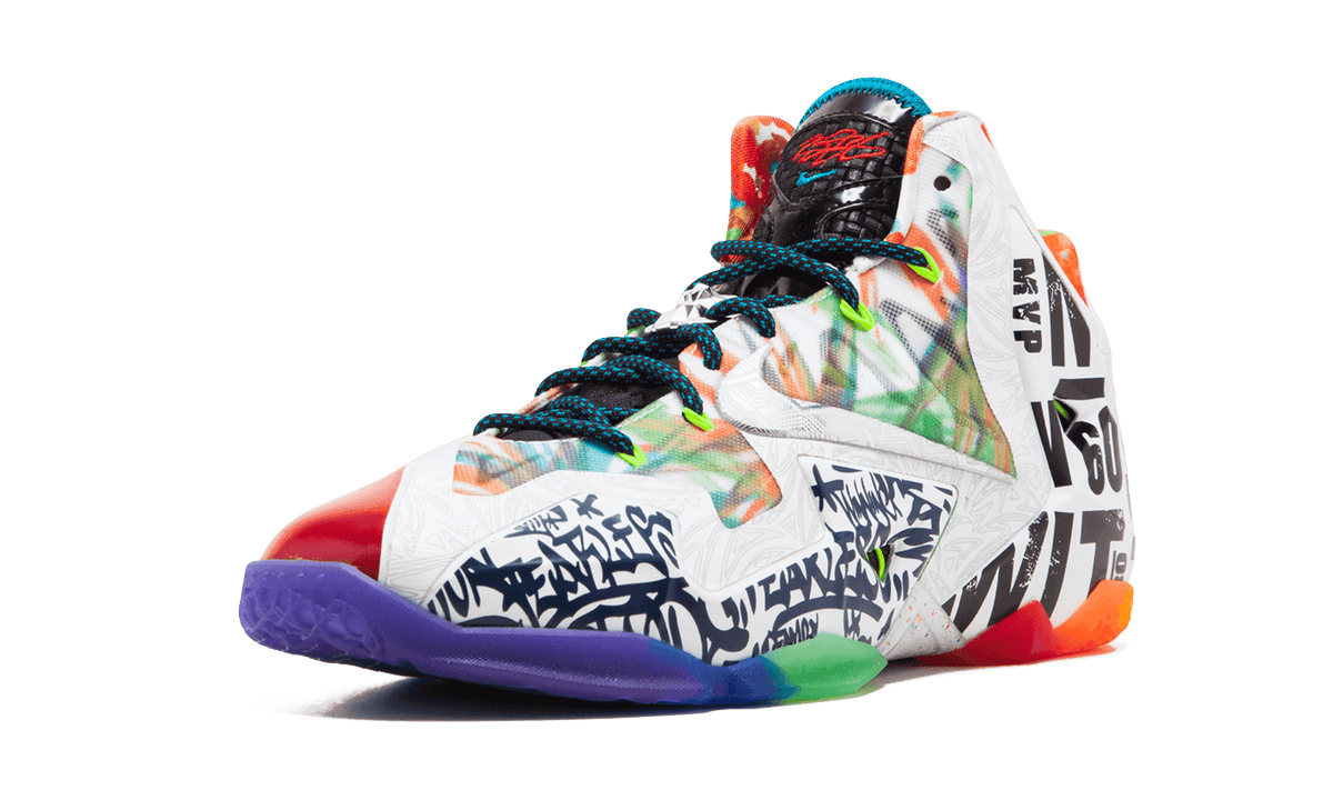 NIKE MENS Lebron 11 Premium "What The Lebron" 650884 400 from Stadium Goods