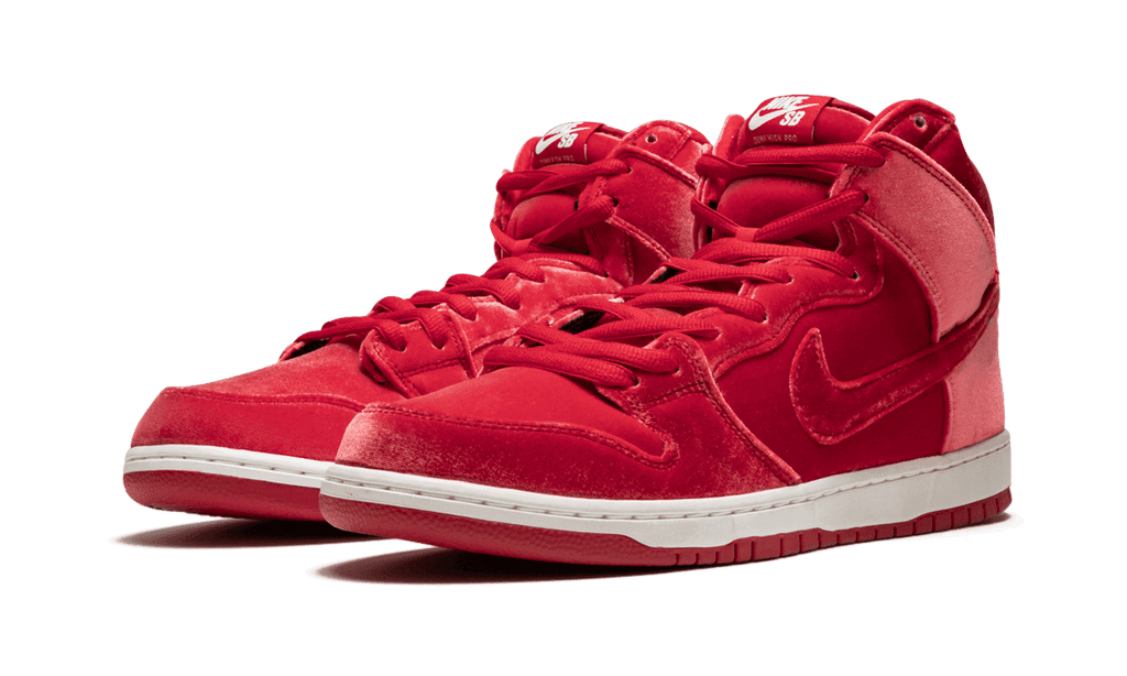 NIKE MENS SB Dunk High Premium "Red Velvet" 313171 661 313171 661 from Stadium Goods