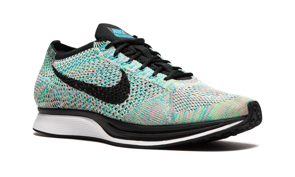 NIKE MENS Flyknit Racer "Multi-Color 2.0" 526628 304 from Stadium Goods
