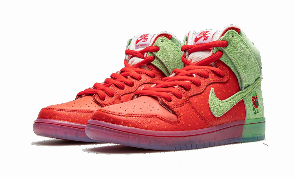 NIKE MENS SB Dunk High "Strawberry Cough" CW7093 600 from Stadium Goods