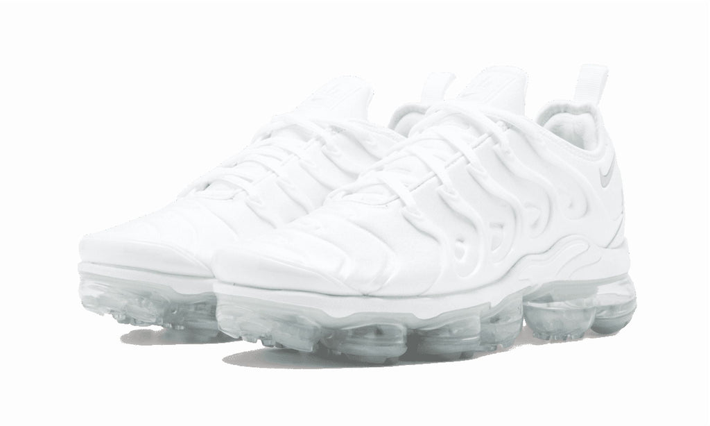 NIKE MENS Air Vapormax Plus "Triple White" 924453 100 from Stadium Goods