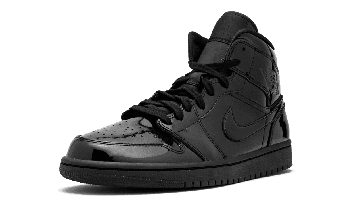 JORDAN WOMENS AIR JORDAN 1 MID Womens "Black Patent Leather" BQ6472 002 BQ6472 002 from Stadium Goods
