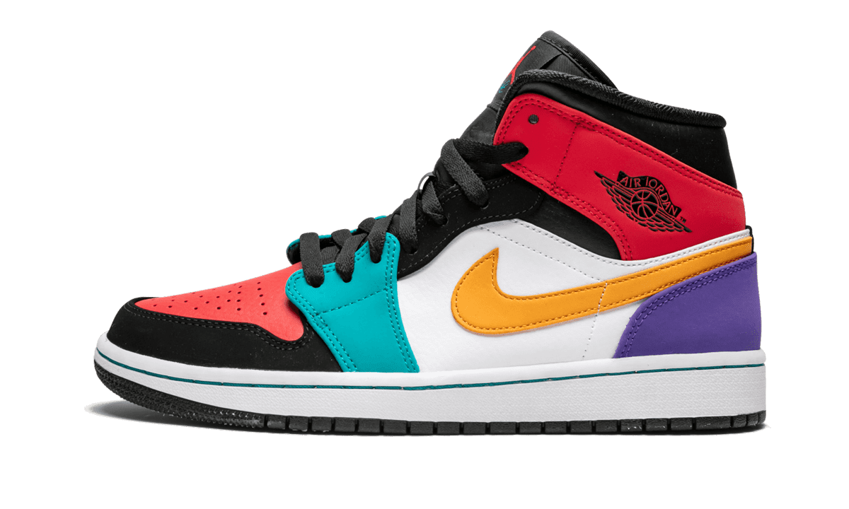 JORDAN MENS Air Jordan 1 Mid "Multicolor" 554724 125 from Stadium Goods