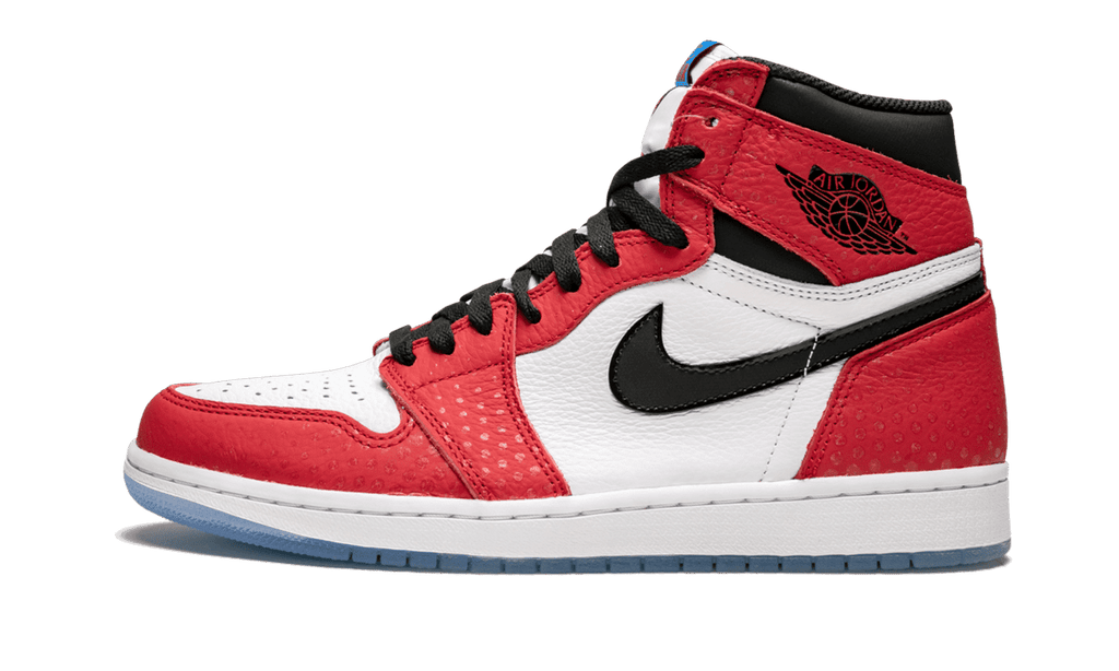 JORDAN MENS Air Jordan 1 Retro High OG "Spider-Man: Origin Story" 555088 602 from Stadium Goods