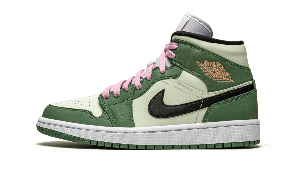 JORDAN WOMENS AIR JORDAN 1 MID SE Womens "Dutch Green" CZ0774 300 CZ0774 300 from Stadium Goods
