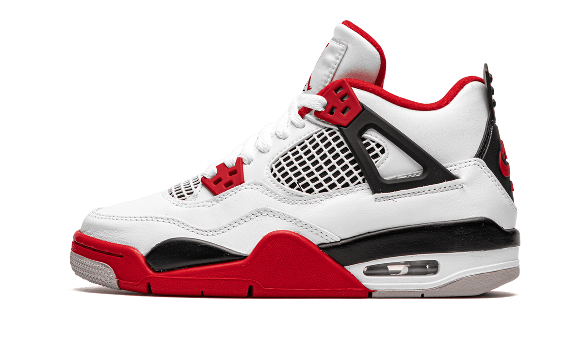 Jordan GRADE SCHOOL Air Jordan 4 Retro GS "Fire Red" 408452 160 from Stadium Goods