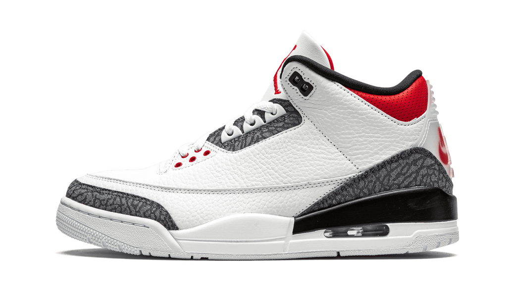 Jordan MENS Air Jordan 3 Retro SE DNM "Fire Red Denim" CZ6431 100 from Stadium Goods