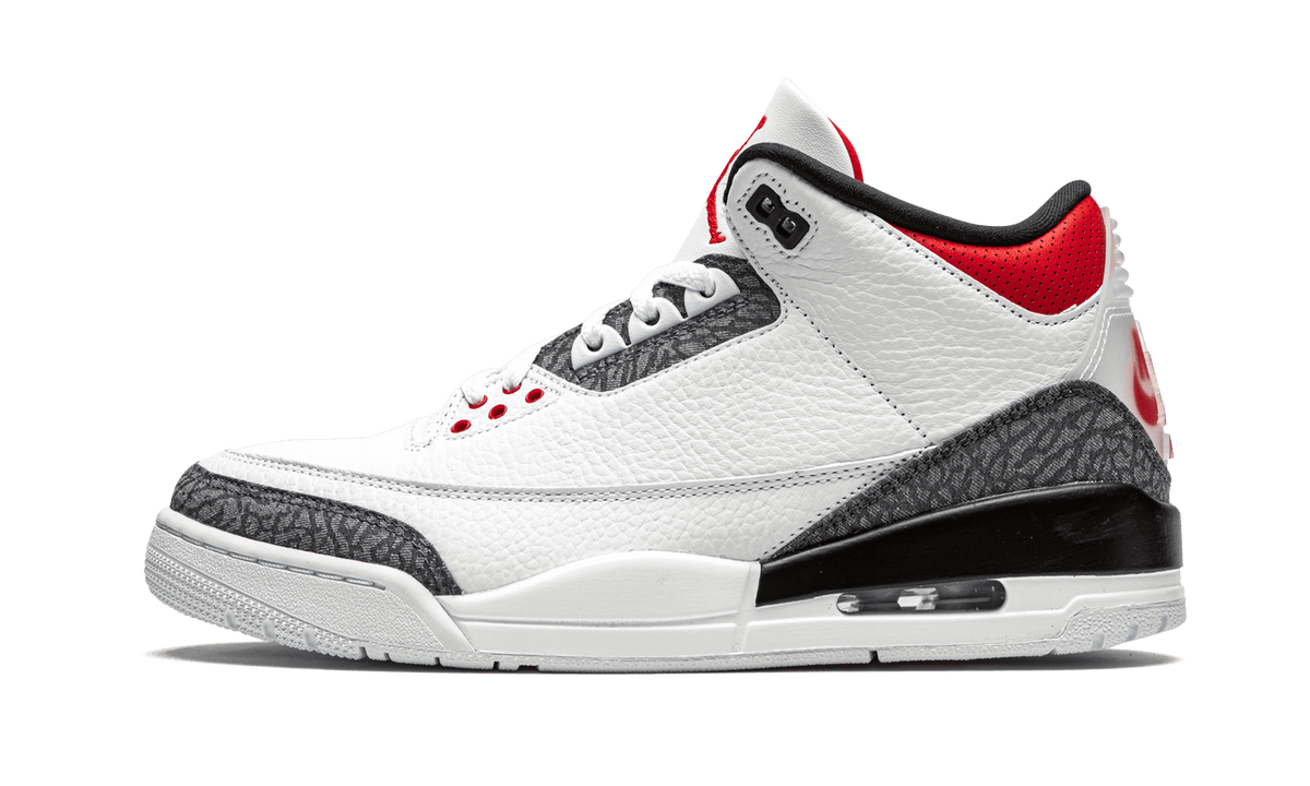 Jordan MENS Air Jordan 3 Retro SE DNM "Fire Red Denim" CZ6431 100 from Stadium Goods