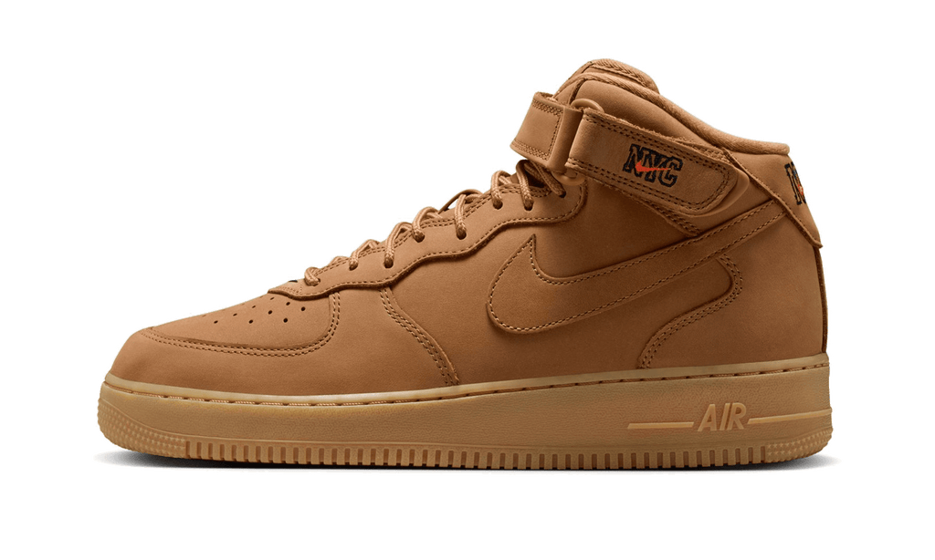 NIKE MENS Air Force 1 Mid "Flax (2014)" 715889 201 715889 201 from Stadium Goods
