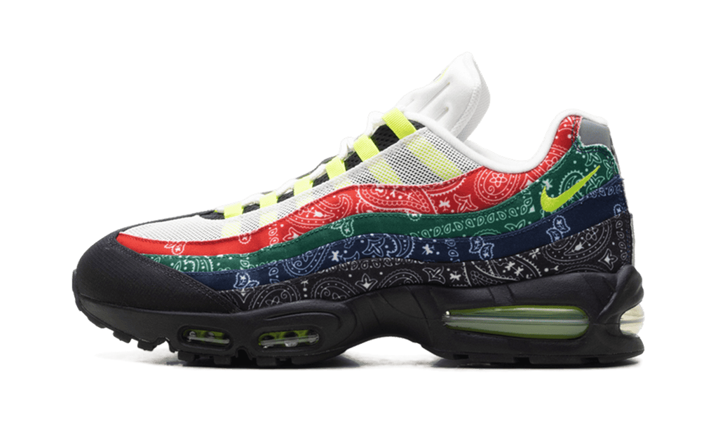 NIKE MENS Air Max 95 "Paisley Bandana" IQ0620 100 IQ0620 100 from Stadium Goods