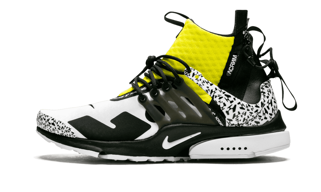 NIKE MENS Air Presto Mid/Acronym "Acronym - Dynamic Yellow" AH7832 100 from Stadium Goods