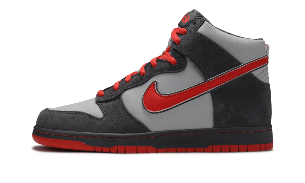 NIKE MENS Dunk High 6.0 Prem "Dark Grey / Max Orange" 506266 001 506266 001 from Stadium Goods