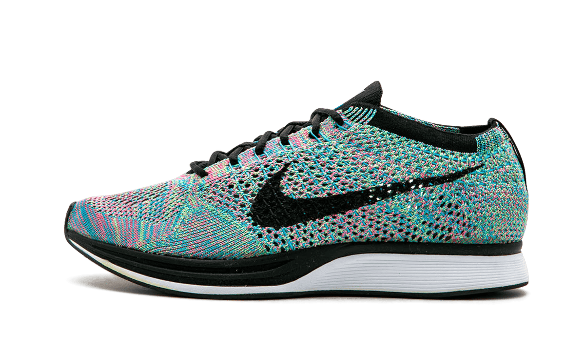 NIKE MENS Flyknit Racer "Multi-Color 2.0" 526628 304 from Stadium Goods