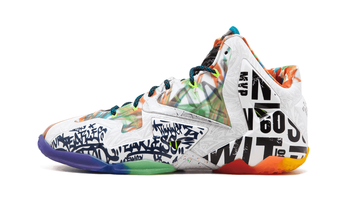 NIKE MENS Lebron 11 Premium "What The Lebron" 650884 400 from Stadium Goods