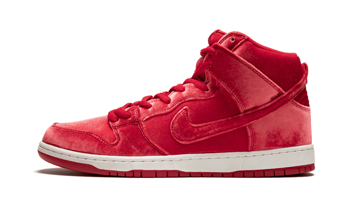 NIKE MENS SB Dunk High Premium "Red Velvet" 313171 661 313171 661 from Stadium Goods