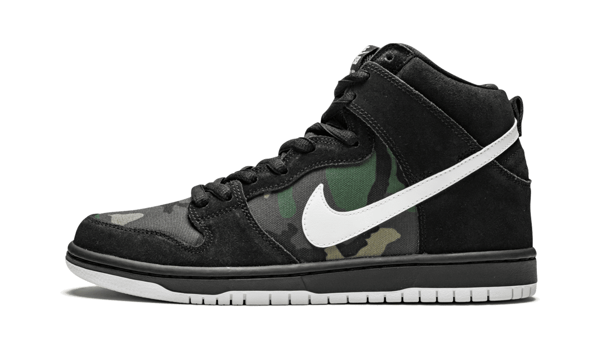 NIKE MENS SB Dunk High Pro "Camo" BQ6826 001 BQ6826 001 from Stadium Goods