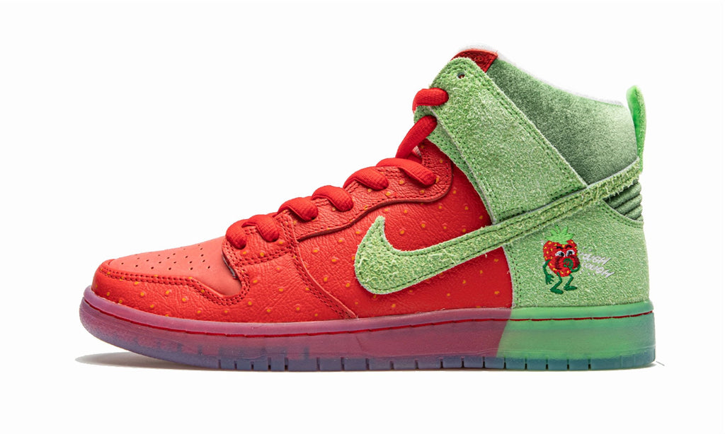 NIKE MENS SB Dunk High "Strawberry Cough" CW7093 600 from Stadium Goods
