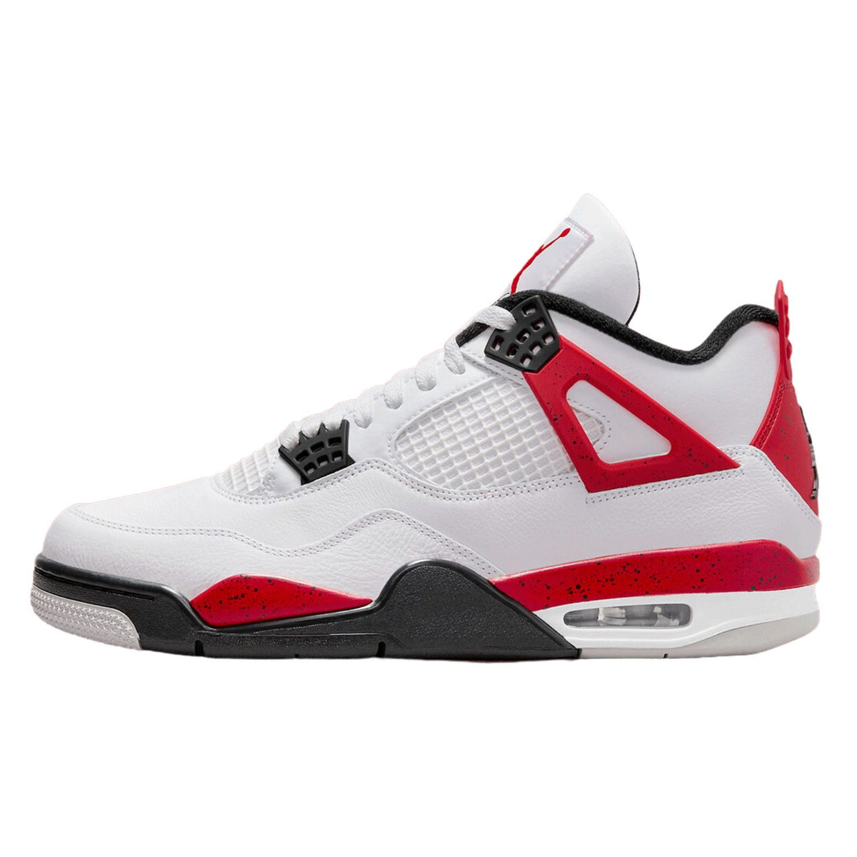 Nike Men’s Air Jordan 4 Retro ‘Red Cement’ (2023), White/Fire Red/Black/Neutral Grey