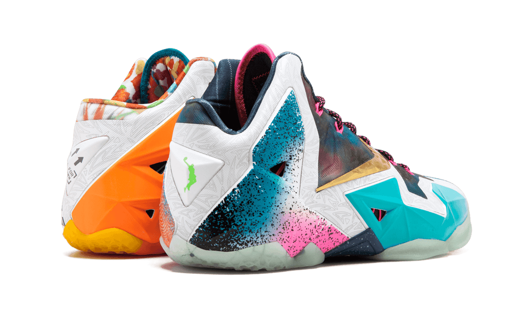 NIKE MENS Lebron 11 Premium "What The Lebron" 650884 400 from Stadium Goods