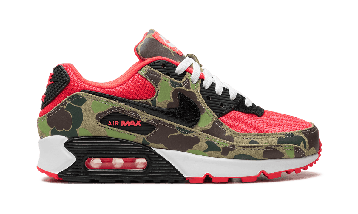NIKE MENS Air Max 90 Retro "Reverse Duck Camo" CW6024 600 from Stadium Goods