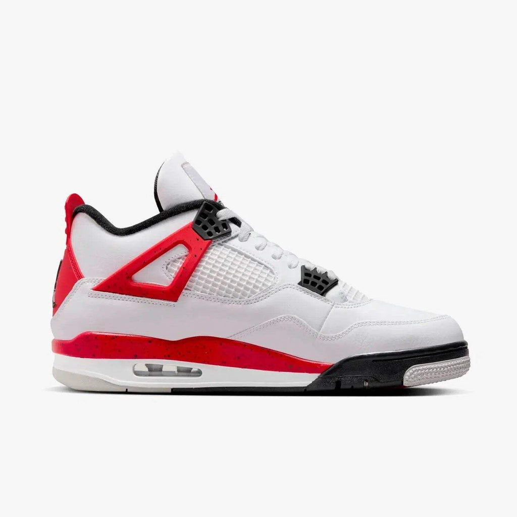 Nike Men’s Air Jordan 4 Retro ‘Red Cement’ (2023), White/Fire Red/Black/Neutral Grey