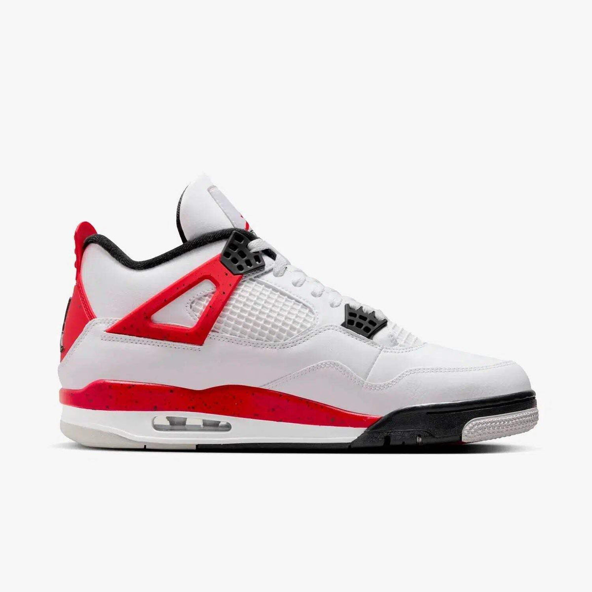 Nike Men’s Air Jordan 4 Retro ‘Red Cement’ (2023), White/Fire Red/Black/Neutral Grey