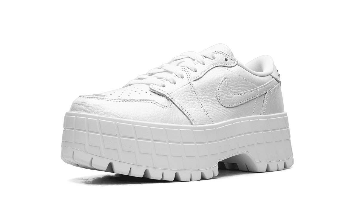 JORDAN WOMENS Jordan 1 Brooklyn Low Womens "White Metallic Silver" HF3184 100 HF3184 100 from Stadium Goods